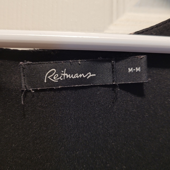 Reitmans black and burgundy summer dress, size Medium - Picture 3 of 7